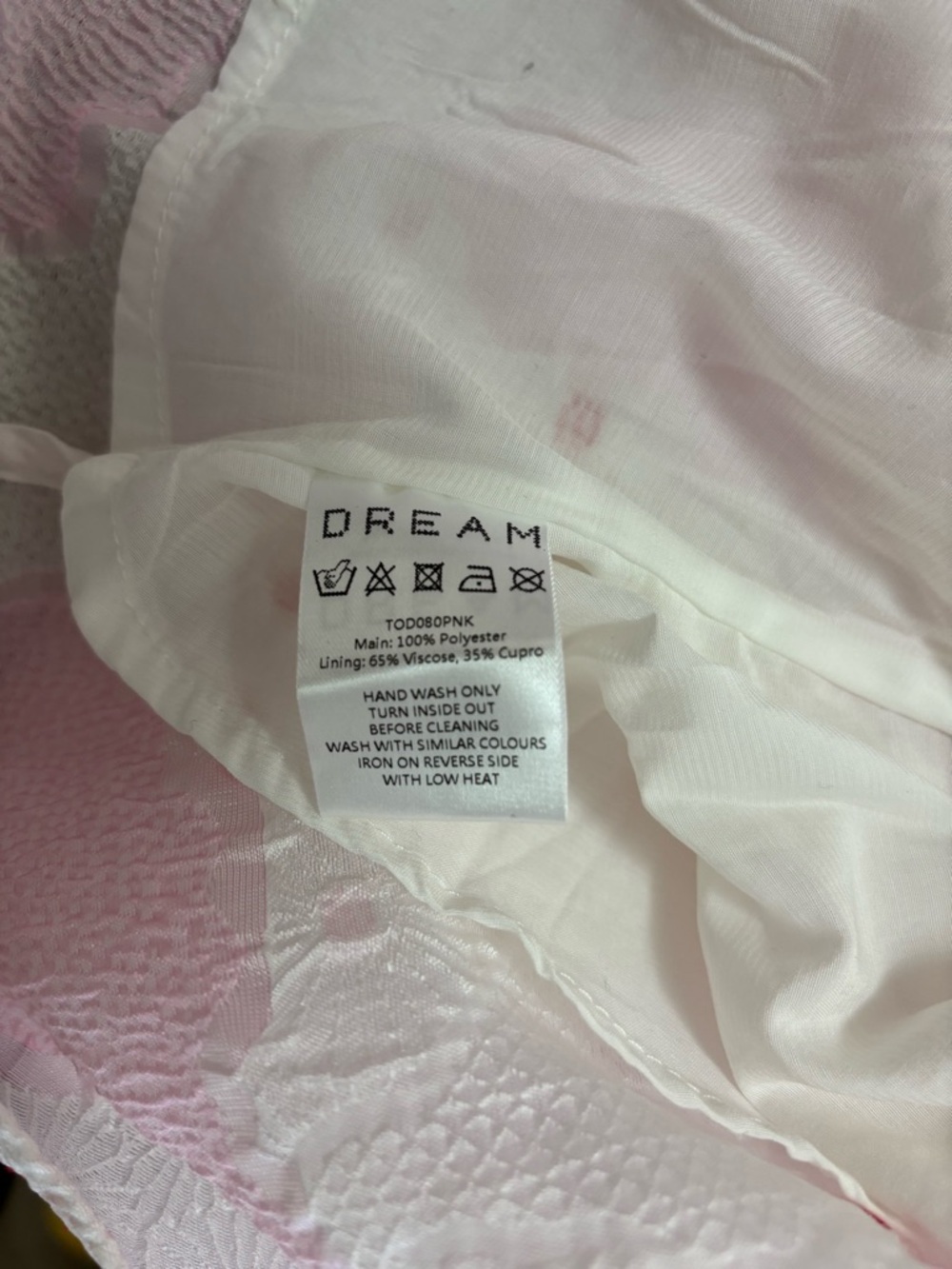UrbanOutfitters DREAM sister Jane Venus Pink Puff-Sleeve  Jacquard Blouse - Picture 8 of 11